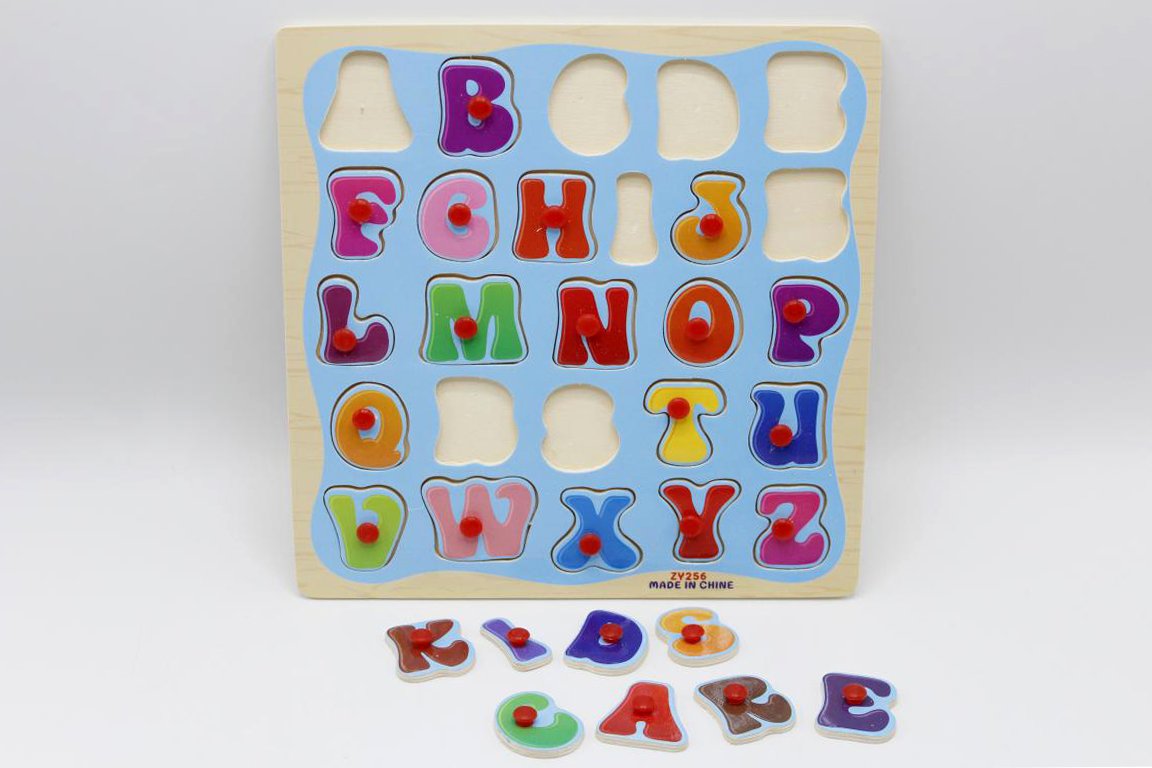 Wooden ABC Board Capital Letters (ZY256)